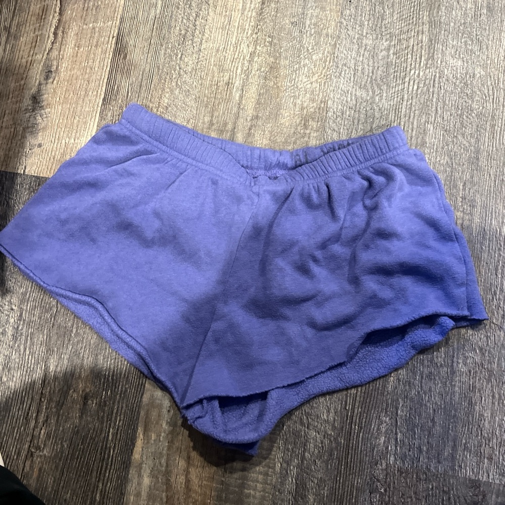 KatieJ NYC Purple Fleece Shorts